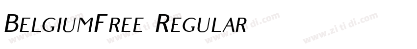 BelgiumFree Regular字体转换